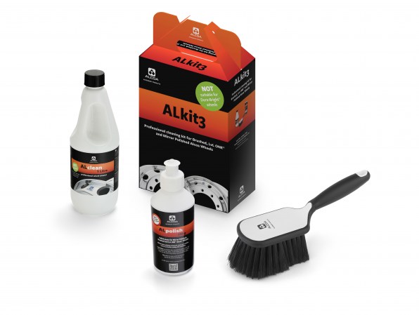 ALkit3 Reinigungskit - 1 Liter ALclean + ALbrush Bürste + 200g ALpolish