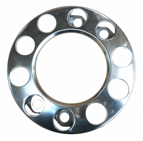 10-Loch Ringblende / Radbolzenabdeckung offen für 22,5" Lkw Alufelgen